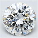 Natural Diamond 7.43 Carats, Round with Very Good Cut, H Color, SI2 Clarity and Certified by GIA