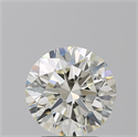 Natural Diamond 3.02 Carats, Round with Excellent Cut, J Color, SI2 Clarity and Certified by IGI