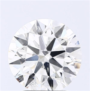 Picture of Natural Diamond 2.51 Carats, Round with Excellent Cut, J Color, SI2 Clarity and Certified by GIA