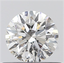 Natural Diamond 0.42 Carats, Round with Excellent Cut, F Color, SI2 Clarity and Certified by GIA