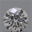 Natural Diamond 0.40 Carats, Round with Very Good Cut, F Color, I1 Clarity and Certified by GIA