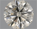 Natural Diamond 0.50 Carats, Round with Excellent Cut, K Color, SI1 Clarity and Certified by IGI