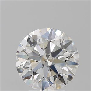 Picture of Natural Diamond 3.82 Carats, Round with Excellent Cut, H Color, SI1 Clarity and Certified by GIA