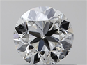 Natural Diamond 0.40 Carats, Round with Very Good Cut, J Color, VS2 Clarity and Certified by GIA