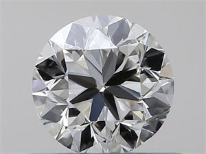 Picture of Natural Diamond 0.40 Carats, Round with Very Good Cut, J Color, VS2 Clarity and Certified by GIA