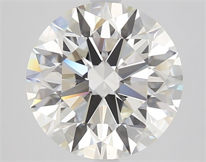 Picture of Natural Diamond 4.10 Carats, Round with Excellent Cut, I Color, VS2 Clarity and Certified by GIA