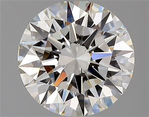 Picture of Natural Diamond 2.01 Carats, Round with Excellent Cut, I Color, IF Clarity and Certified by GIA