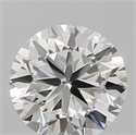 Natural Diamond 0.50 Carats, Round with Good Cut, H Color, SI1 Clarity and Certified by GIA