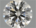 Natural Diamond 0.40 Carats, Round with Excellent Cut, H Color, VS2 Clarity and Certified by IGI