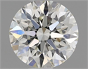 Natural Diamond 0.40 Carats, Round with Excellent Cut, J Color, VS1 Clarity and Certified by GIA