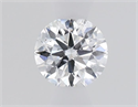 Natural Diamond 0.40 Carats, Round with Excellent Cut, D Color, SI2 Clarity and Certified by GIA