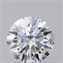 Natural Diamond 0.43 Carats, Round with Excellent Cut, D Color, VS2 Clarity and Certified by GIA