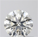 Natural Diamond 0.42 Carats, Round with Excellent Cut, J Color, SI1 Clarity and Certified by GIA