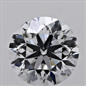 Natural Diamond 0.40 Carats, Round with Good Cut, D Color, VS2 Clarity and Certified by GIA