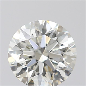 Picture of Natural Diamond 0.51 Carats, Round with Excellent Cut, K Color, VS1 Clarity and Certified by GIA