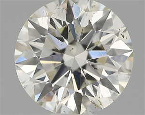 Picture of Natural Diamond 0.50 Carats, Round with Excellent Cut, I Color, SI1 Clarity and Certified by IGI