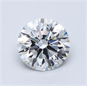 Natural Diamond 1.15 Carats, Round with Excellent Cut, D Color, VVS1 Clarity and Certified by GIA