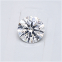 Natural Diamond 0.40 Carats, Round with Very Good Cut, F Color, I1 Clarity and Certified by GIA