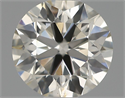 Natural Diamond 0.59 Carats, Round with Excellent Cut, J Color, VS2 Clarity and Certified by IGI