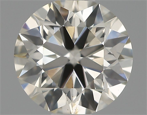 Picture of Natural Diamond 0.59 Carats, Round with Excellent Cut, J Color, VS2 Clarity and Certified by IGI