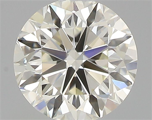 Picture of Natural Diamond 0.40 Carats, Round with Very Good Cut, J Color, VVS2 Clarity and Certified by IGI