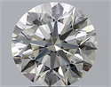 Natural Diamond 2.60 Carats, Round with Excellent Cut, H Color, VS2 Clarity and Certified by GIA