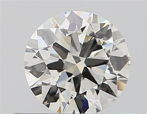 Picture of Natural Diamond 0.40 Carats, Round with Excellent Cut, I Color, VS2 Clarity and Certified by GIA