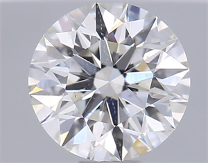 Picture of Natural Diamond 0.53 Carats, Round with Excellent Cut, I Color, SI2 Clarity and Certified by GIA