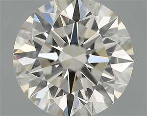 Picture of Natural Diamond 0.44 Carats, Round with Excellent Cut, H Color, VS2 Clarity and Certified by IGI