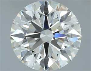 Picture of Natural Diamond 2.80 Carats, Round with Excellent Cut, K Color, VS2 Clarity and Certified by GIA