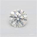 Natural Diamond 0.43 Carats, Round with Excellent Cut, I Color, SI1 Clarity and Certified by IGI