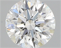 Natural Diamond 0.43 Carats, Round with Excellent Cut, G Color, VVS2 Clarity and Certified by GIA