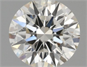 Natural Diamond 0.50 Carats, Round with Excellent Cut, H Color, VS2 Clarity and Certified by IGI