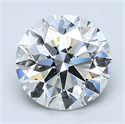 Natural Diamond 1.80 Carats, Round with Excellent Cut, I Color, VS2 Clarity and Certified by GIA