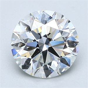 Picture of Natural Diamond 1.80 Carats, Round with Excellent Cut, I Color, VS2 Clarity and Certified by GIA