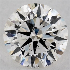 Picture of Natural Diamond 0.40 Carats, Round with Excellent Cut, J Color, SI2 Clarity and Certified by GIA