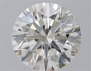 Picture of Natural Diamond 4.01 Carats, Round with Excellent Cut, H Color, SI2 Clarity and Certified by GIA