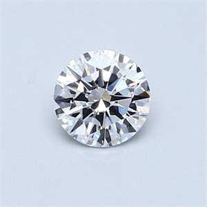 Picture of Natural Diamond 0.43 Carats, Round with Excellent Cut, D Color, VS2 Clarity and Certified by GIA