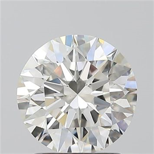 Picture of Natural Diamond 1.86 Carats, Round with Excellent Cut, I Color, VS2 Clarity and Certified by GIA