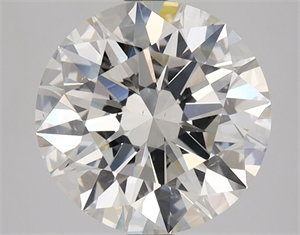 Picture of Natural Diamond 3.01 Carats, Round with Excellent Cut, I Color, VS2 Clarity and Certified by GIA