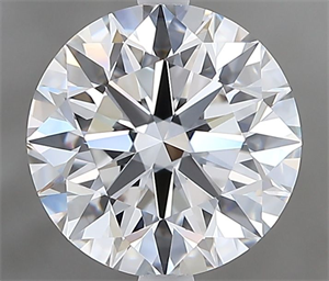 Picture of Natural Diamond 2.34 Carats, Round with Excellent Cut, D Color, VVS1 Clarity and Certified by GIA