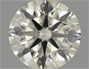 Natural Diamond 0.42 Carats, Round with Excellent Cut, K Color, VS2 Clarity and Certified by IGI