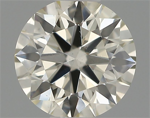 Picture of Natural Diamond 0.42 Carats, Round with Excellent Cut, K Color, VS2 Clarity and Certified by IGI