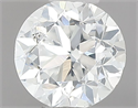 Natural Diamond 0.50 Carats, Round with Good Cut, G Color, SI2 Clarity and Certified by IGI