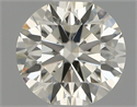 Natural Diamond 0.50 Carats, Round with Excellent Cut, J Color, VS2 Clarity and Certified by IGI