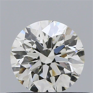 Picture of Natural Diamond 0.41 Carats, Round with Excellent Cut, K Color, VS1 Clarity and Certified by GIA