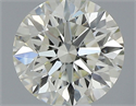 Natural Diamond 0.61 Carats, Round with Excellent Cut, K Color, VVS1 Clarity and Certified by IGI