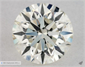 Natural Diamond 0.50 Carats, Round with Excellent Cut, K Color, SI1 Clarity and Certified by GIA