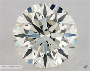 Picture of Natural Diamond 0.50 Carats, Round with Excellent Cut, K Color, SI1 Clarity and Certified by GIA