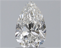 Natural Diamond 0.72 Carats, Pear with  Cut, E Color, VS1 Clarity and Certified by GIA